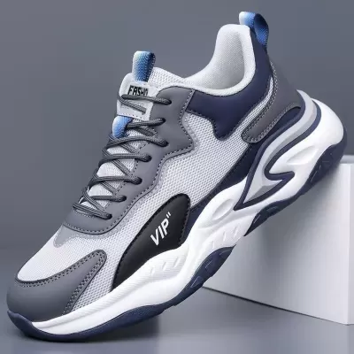 2026 New Spring Men's Mesh Breathable Shoes, Non-Slip Soft Sole Running Casual Dad Shoes · YANYAN China shoe factory
