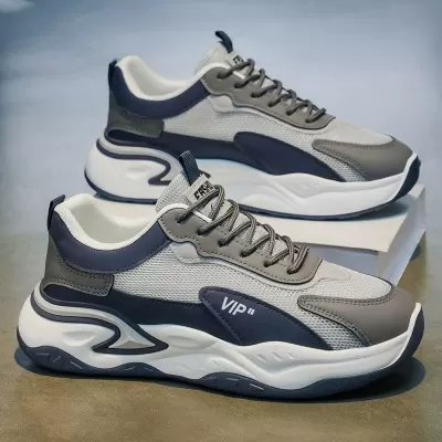 2026 New Spring Men's Mesh Breathable Shoes, Non-Slip Soft Sole Running Casual Dad Shoes · YANYAN China shoe factory