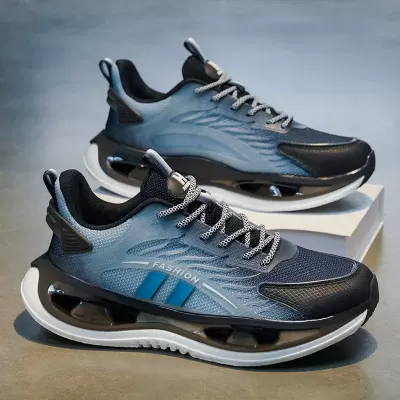 2026 Men's Winter Breathable Mesh Casual Popcorn Running Shoes, Height-Increasing Dad Trendy · YANYAN China shoe factory