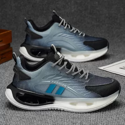 2026 Men's Spring Breathable Mesh Casual Popcorn Running Shoes, Height-Increasing Dad Trendy · YANYAN China shoe factory