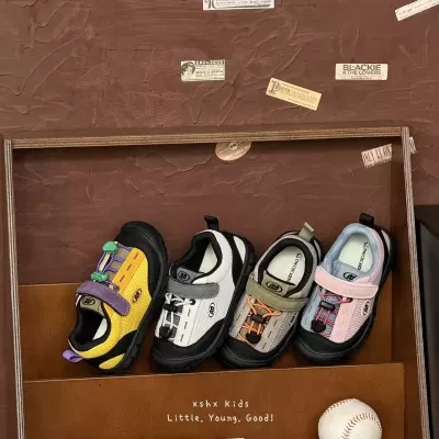 XSHX Kids Breathable Mesh Shoes Rubber Anti-Slip Hook & Loop 2026 Spring Summer New · YANYAN China shoe factory