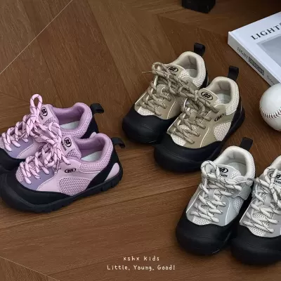 XSHX Stain-Resistant Breathable Kids Outdoor Shoes Hook & Loop Anti-Slip Rubber Sole · YANYAN China shoe factory