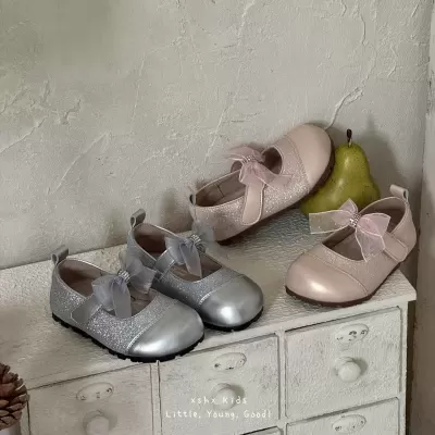 XSHX Shining Star Girls Mary Jane Party Shoes Bling Hook & Loop Rubber Sole Anti-Slip · YANYAN China shoe factory