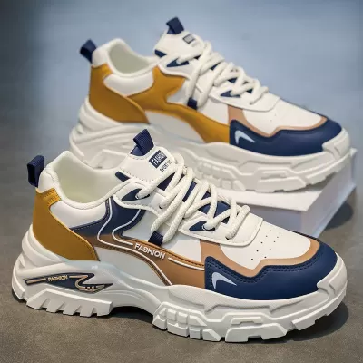 Men's 2026 Spring Thick Sole Anti-slip Casual Running Shoes for Students · YANYAN China shoe factory