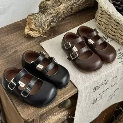 XSHX Double Strap Mary Jane Round Toe Girls Spring Summer Rubber Sole Korean Simple · YANYAN China shoe factory