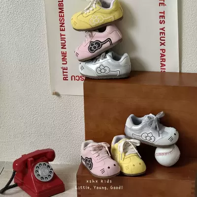 XSHX Retro Hajimi Girls Cat Wide Toe Shoes Hidden Hook & Loop Breathable Stain-Resistant · YANYAN China shoe factory