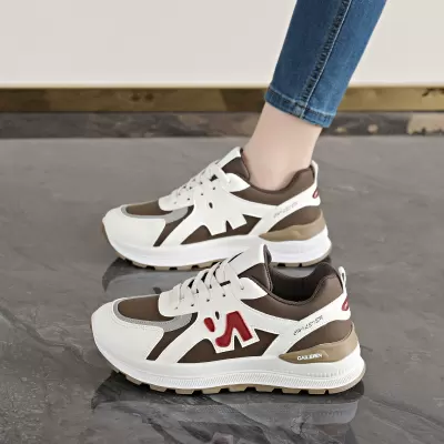 Women's Breathable Chunky Sneakers 2026 Spring, Korean Thick Sole Height Increase · YANYAN China shoe factory