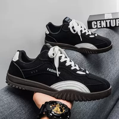 Men's Shoes 2026 Spring New Wear-Resistant Casual Trendy Shoes Student Campus Fashion Retro Lightweight Sports Board Shoes · YANYAN China shoe factory