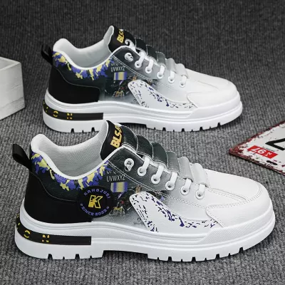 2026 Novo Tênis de Skate Couro Fácil de Limpar Slip-On Sapatos Masculinos Sola Macia Confortável Respirável Moda Casual · YANYAN China shoe factory