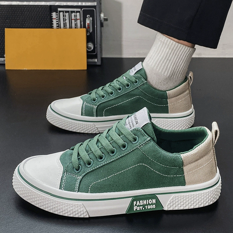 Trendy Shoes 2026 Spring New Soft Sole Breathable Casual Sports Board Shoes Anti-Slip Wear-Resistant Canvas Shoes Men