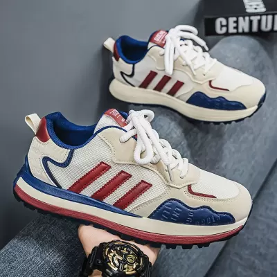 2026 Men's Spring Chunky Sneakers Breathable Anti-slip Thick Sole Casual Shoes · YANYAN China shoe factory