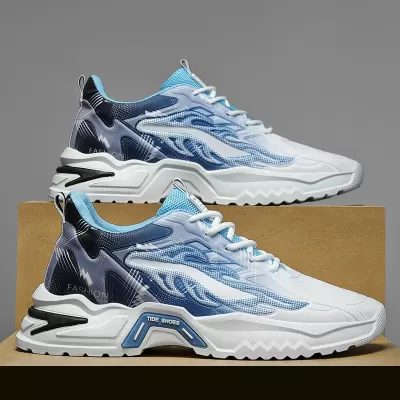 2026 Men's Running Shoes Breathable Anti-slip Thick Sole Dad Shoes Trendy · YANYAN China shoe factory