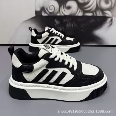 2026 Spring New Big Size Men's Casual Sneakers Breathable White Shoes Trendy · YANYAN China shoe factory