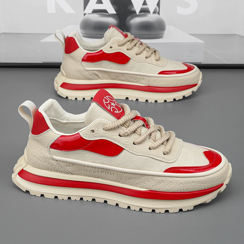 2026 Spring Summer Men's Fashion Breathable Thick Sole Dad Shoes Casual Sneakers