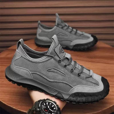 2026 New Safety Shoes Men's Leather Lightweight Work Shoes No Steel Toe · YANYAN China shoe factory