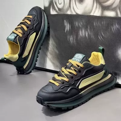 2026 Spring Men's Casual White Sneakers Thick Sole Board Shoes Trendy Dad Shoes · YANYAN China shoe factory