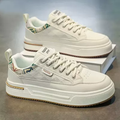 Tênis Brancos Leves Casuais para Homem Primavera 2026 Respiráveis Retrô · YANYAN China shoe factory