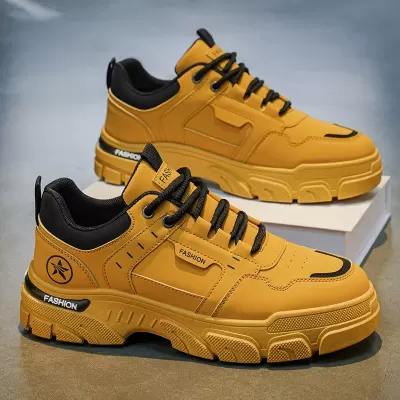 Men's 2026 Spring Thick Sole Martin Boots Work Shoes Anti-slip Casual Board Shoes · YANYAN China shoe factory