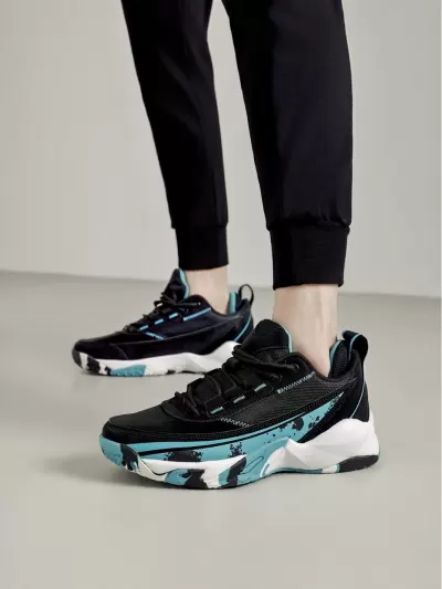 Export New Outdoor Basketball Shoes Men 2026 Summer New Cushioning Anti-Slip Wear-Resistant Sports Leather · YANYAN China shoe factory