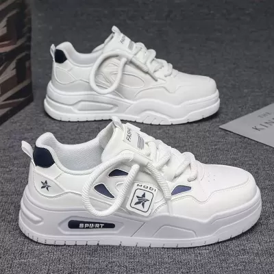 Men's Pilot Air Force White Shoes 2026 Spring Youth Board Shoes Thick Sole Sneakers · YANYAN China shoe factory