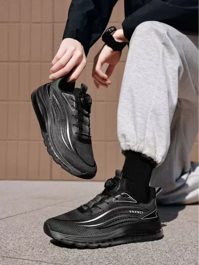 2026 New Casual Full Palm Air Cushion Running Shoes Men 45 46 47 48 Breathable Mesh Sports · YANYAN China shoe factory