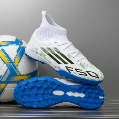 New High-Top Football Shoes Men Women Long Studs Short Studs Student Training Game Soccer Shoes Adult
