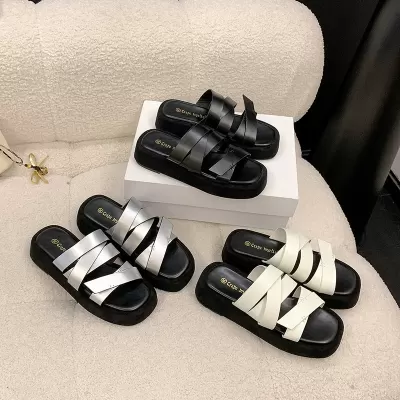 Women's Summer Thick Sole Slides, Comfortable Soft Sole Outdoor Slippers for 2026