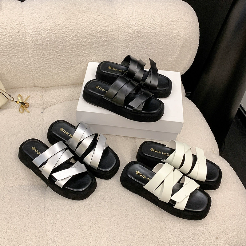 Women's Summer Thick Sole Slides, Comfortable Soft Sole Outdoor Slippers for 2026