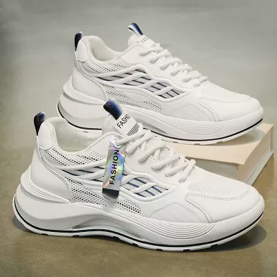 Men's 2026 Spring Trendy Casual Lightweight Running Cushioning Heightening Student Sneakers · YANYAN China shoe factory