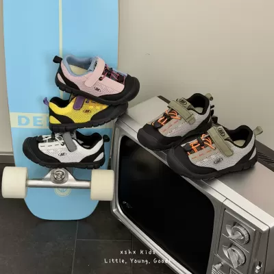 XSHX Japanese Tanyue Kids Outdoor Spring Summer Rubber Sole Cool Mesh Mountain Hiking