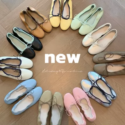Women's Dopamine Ballet Flats, Soft Leather Bow Square Toe Pumps for Spring 2026 · YANYAN China shoe factory
