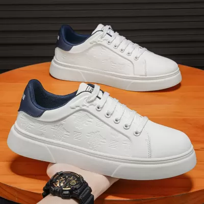 Men's 2026 Spring Breathable Casual Skate Shoes White Shoes for Students · YANYAN China shoe factory