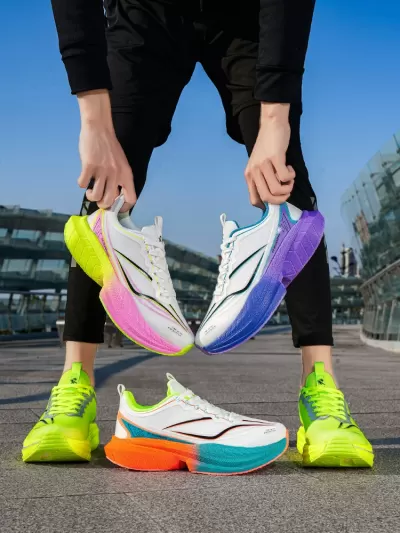 New Spring Summer Youth Student Racing Running Shoes Women Professional Marathon Comprehensive Training Cushioning Sports Men · YANYAN China shoe factory