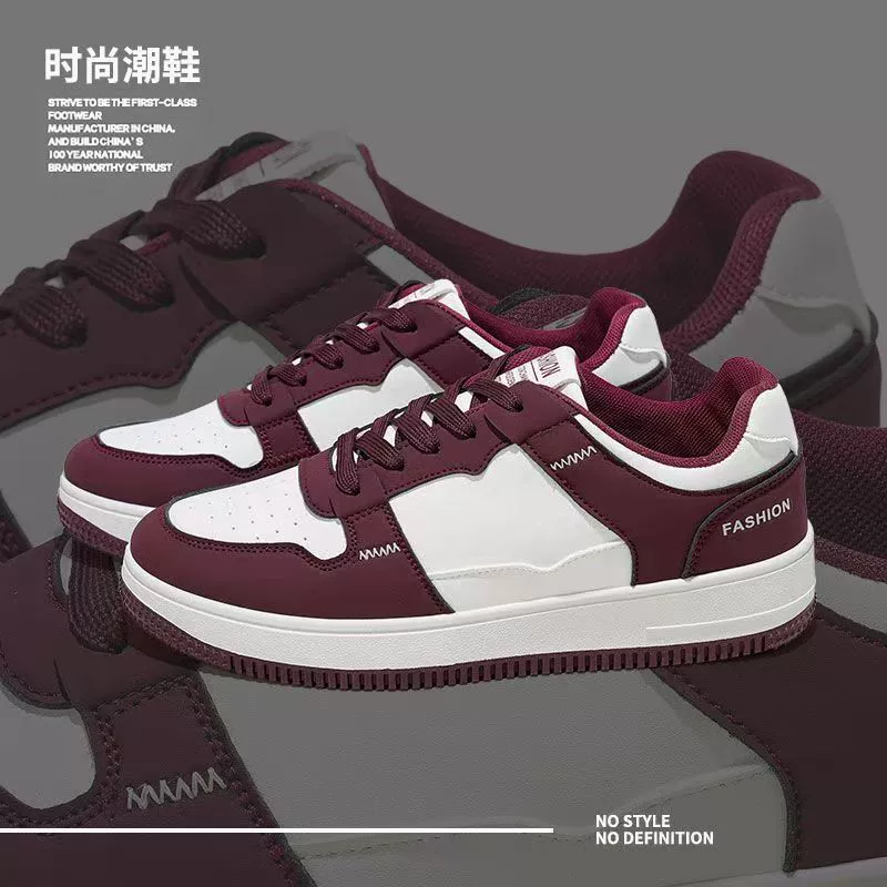 Herren 2026 Frühling Mode Freizeit-Skate-Schuhe, dicke Sohle, langlebig, für Studenten