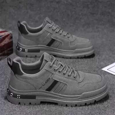 Men's Shoes 2026 New Spring Work Site Casual Labor Protection Board Shoes Anti-Slip Wear-Resistant