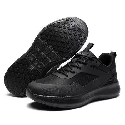 New Professional Chef Shoes Men Anti-Slip Waterproof Oil-Resistant Soft Sole Kitchen Black Work Shoes