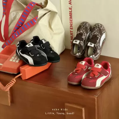 XSHX Racing Shoes Cool Mesh Kids Functional Hook & Loop Anti-Slip Rubber Sweet Cool Retro · YANYAN China shoe factory