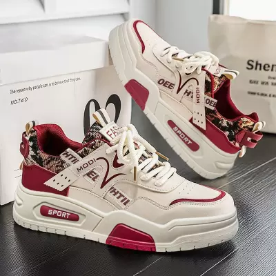 Men's 2026 Spring Leather Casual Skate Shoes Height Increase for Students · YANYAN China shoe factory