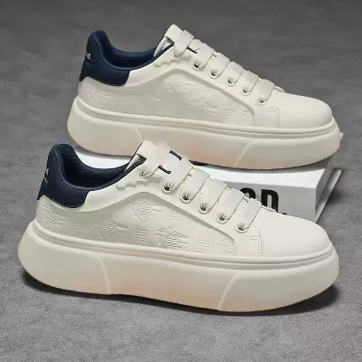 Men's 2026 Spring Breathable Casual Skate Shoes White Shoes for Students · YANYAN China shoe factory