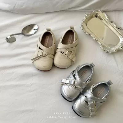 XSHX Girls Lace-Up Mary Jane Shoes with Natural Rubber Sole for Spring Summer · YANYAN China shoe factory