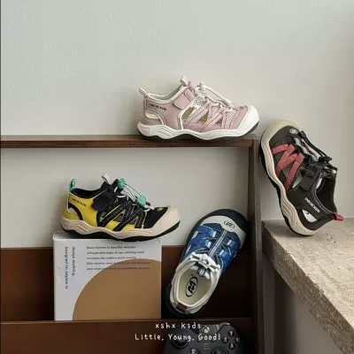 XSHX Kids Outdoor Wide Toe Box Anti-Dirt Leather Shoes with Elastic Lace · YANYAN China shoe factory