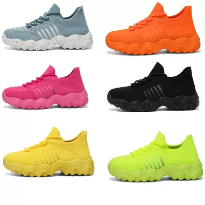 Export Sports Shoes Sock Shoes Men Women Spring Mesh Breathable Lazy Travel Couple Ultra-Light Soft Sole · YANYAN China shoe factory