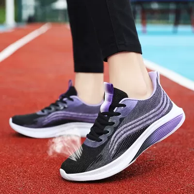 2026 Spring New Women's Knit Mesh Casual Running Shoes Lightweight Soft Sole · YANYAN China shoe factory