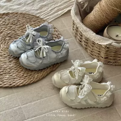XSHX Girls Ballet Style Breathable Mesh Anti-Slip Rubber Sole Shoes with Velcro · YANYAN China shoe factory