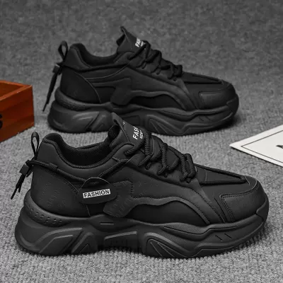 Men's 2026 Spring Breathable Sports Casual Dad Shoes Thick Sole Anti-Slip Student Running · YANYAN China shoe factory