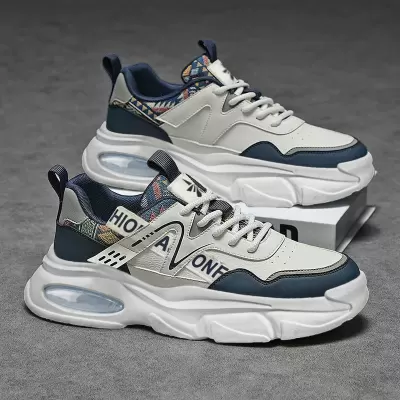 Men's 2026 Spring Breathable Casual Dad Shoes Height Increase for Students · YANYAN China shoe factory