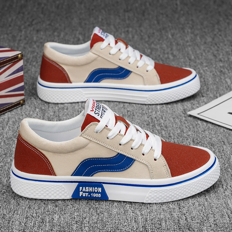 Men's 2026 Spring Student Korean Couple Breathable Casual Canvas Sports Board Shoes