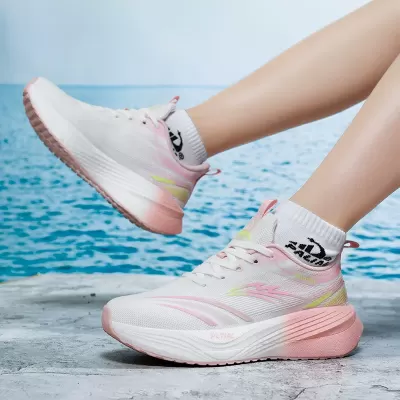 Spring Summer Youth Women's Running Shoes Lightweight Cushioned for Marathon · YANYAN China shoe factory