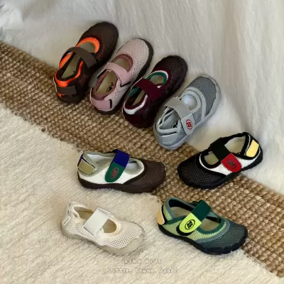 XSHX Kids Outdoor Thumb Shoes with Ice Feel Mesh Anti-Slip Rubber Sole for Spring Summer · YANYAN China shoe factory