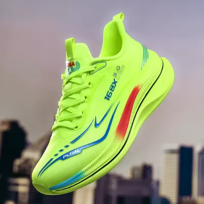 Spring Summer Mesh Breathable Women's Running Shoes Carbon Plate for Exam · YANYAN China shoe factory
